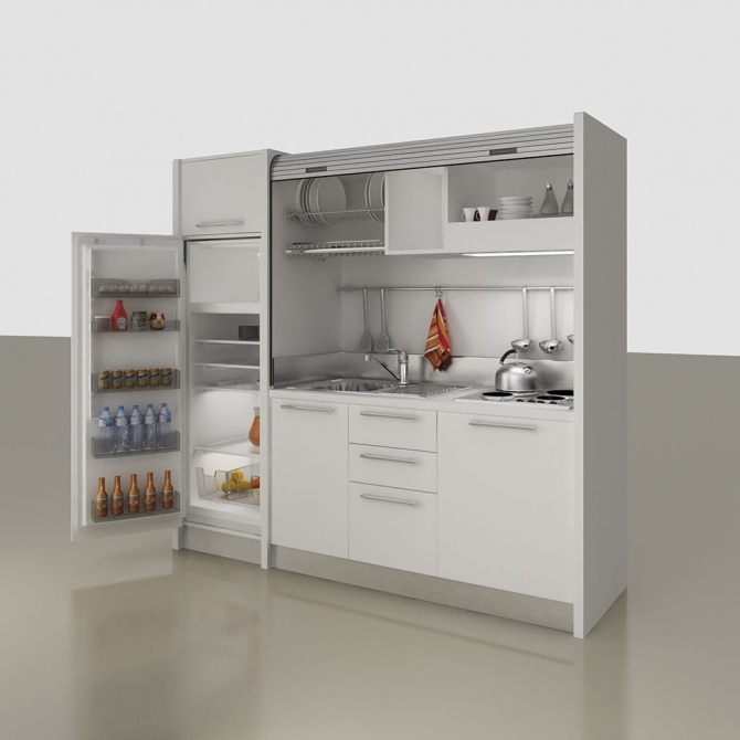 CUCINA MONOBLOCCO  K-120- LARGHEZZA  221,4 cm - LETTI A SCOMPARSA A ROMA